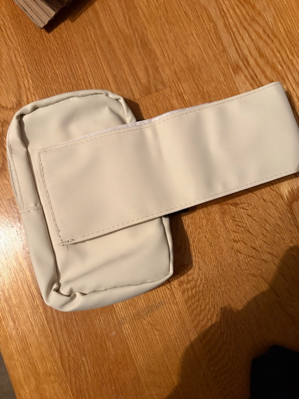 Compact Cream Mini Belt Bag for Women - Picture 2 of 11